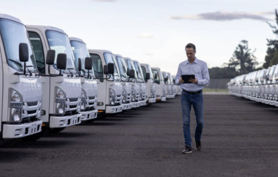 Gestionnaire de flotte qui expertise ses véhicules